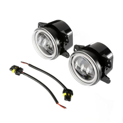 7″ LED Halo phares + 4″ LED antibrouillards avec DRL+5D-PRO 52″ droit Barres LED + pare-brise supports de montage + 18 W