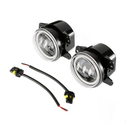 7″ LED Halo phares + 4″ LED antibrouillards avec DRL+5D-PRO 52″ droit Barres LED + pare-brise supports de montage + 18 W