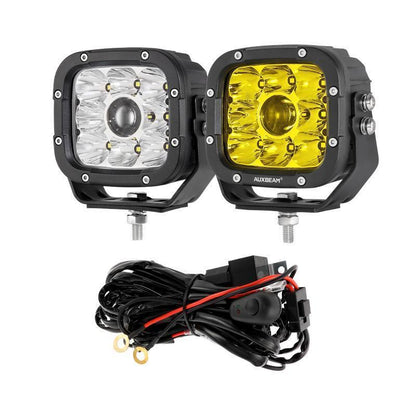 5″ 110 W blanc/orange Spot éclairage LED feux longue portée avec supplémentaire orange caches – NOVADOMIO