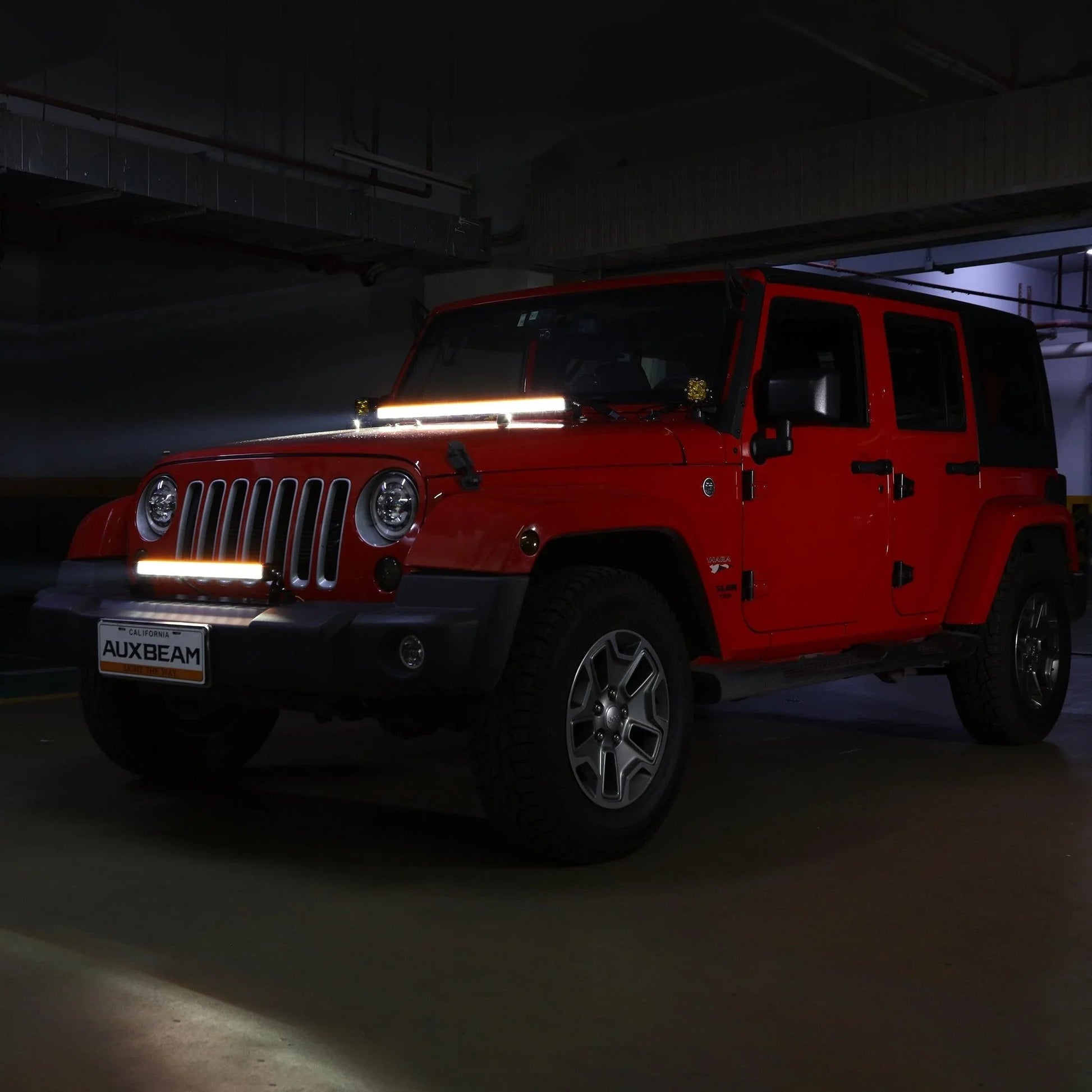 SP-DRL série 22 Inch 114W 12440LM Single Row Off Road Barres LED avec orange&blanc DRL – vue 4