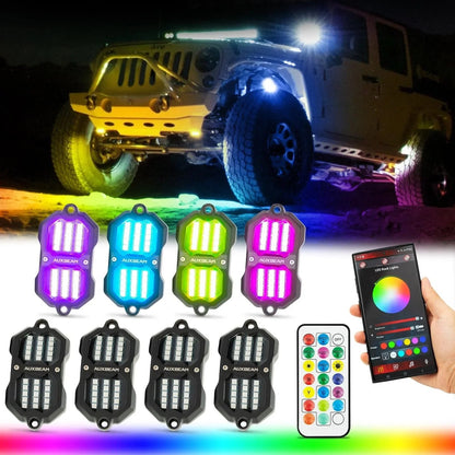 NEW Vibrant série | Upgraded RGB LED éclairages de soubassement Kit Multicolor Neon éclairage sous caisse avec Bluetooth APP