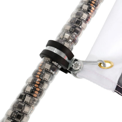 3FT/4FT RGB LED fouet LED avec commande Bluetooth + fouet LED supports de montage pour UTV, ATV, véhicule tout-terrain – vue