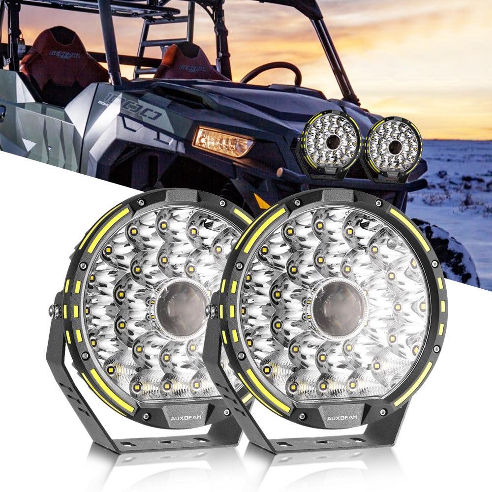 (2pcs/set) 9 INCH 270W 37776LM 360-PRO série LED Driving Lights+orange/noir Covers(Optional) pour ATV UTV SIDE BY SIDE 4X4