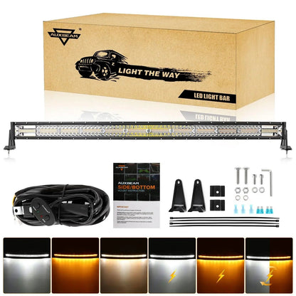 6 modes série 22″/30″/42″/50″ blanc&orange Barres LED – vue 27 – NOVADOMIO