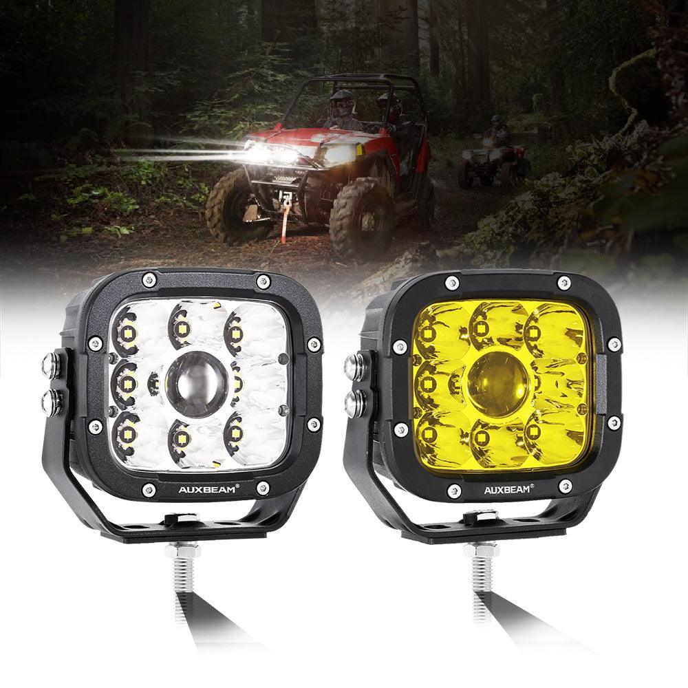 5 Inch 110W blanc/orange LED Driving Lights Pods Light pour ATV UTV SIDE BY SIDE 4X4