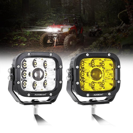 5 Inch 110W blanc/orange LED Driving Lights Pods Light pour ATV UTV SIDE BY SIDE 4X4