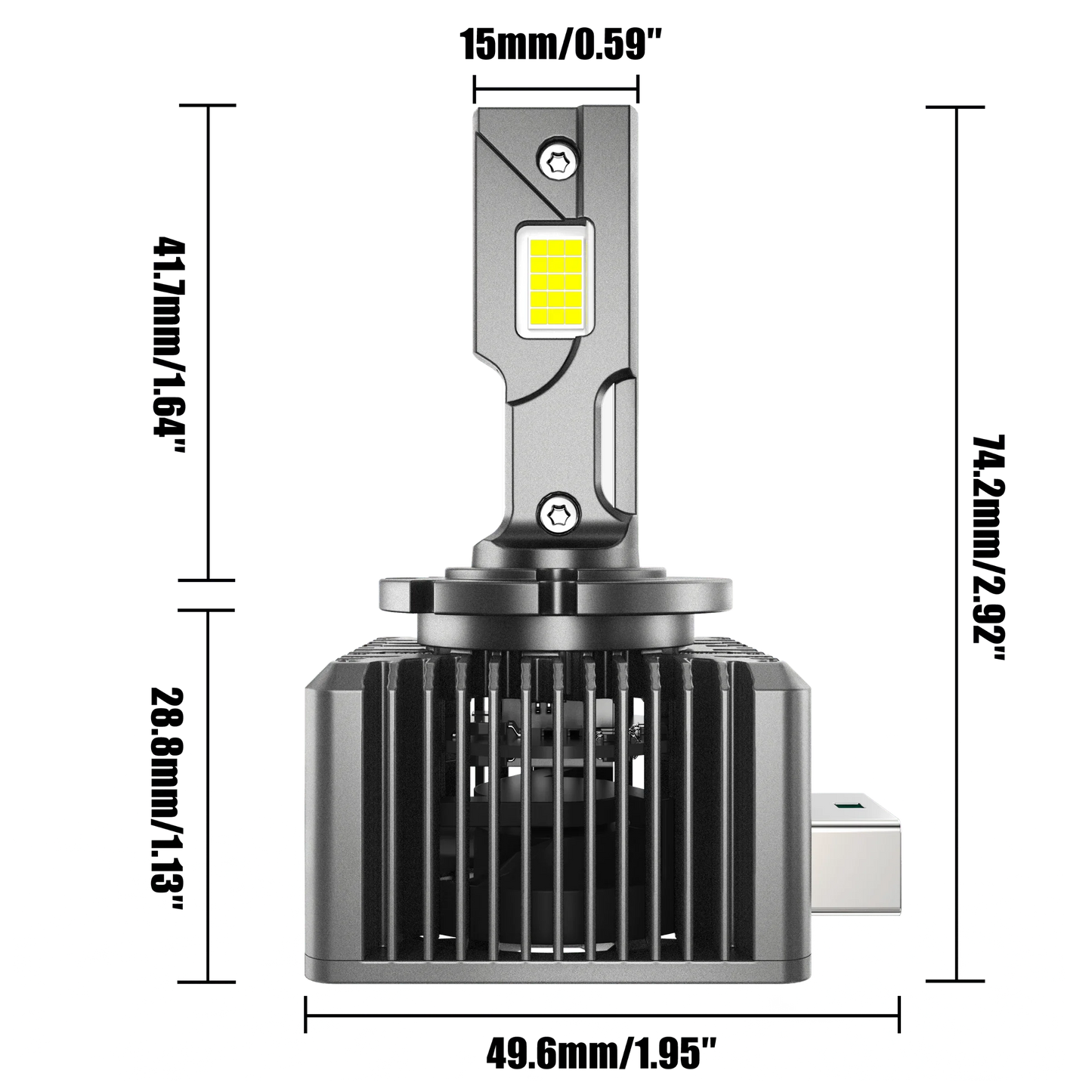 D1 D1S D1R Ampoules de phare LED 70W 22000LM HID Replacement 6500K blanc froid – 2 ampoules – vue 10