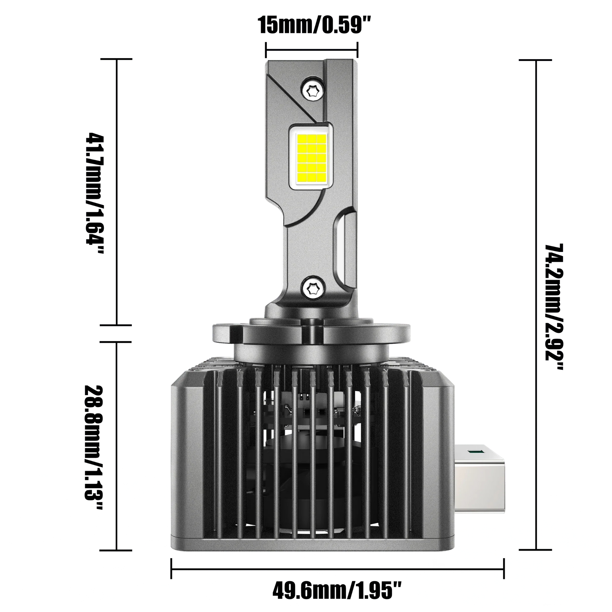 D3 D3S D3R Ampoules de phare LED 70W 22000LM HID Replacement 6500K blanc froid – 2 ampoules – vue 12