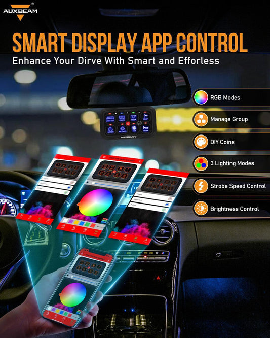 AR-800 Multifunction RGB panneau de commande avec commande Bluetooth & 47″ câble d’extension (Optional) pour GMC – vue 2