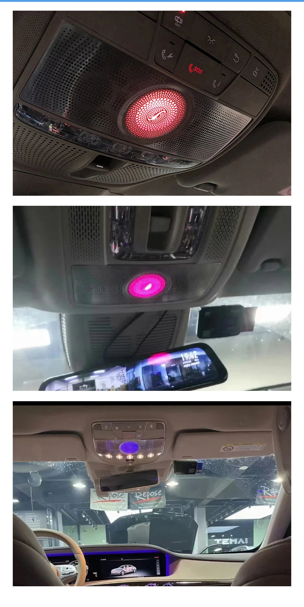 Éclairage d’ambiance intérieur Mercedes Classe S W222 – photo 6
