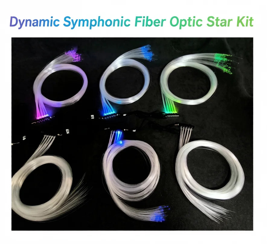 Kit ciel étoilé dynamique – fibres optiques, étoiles filantes – photo 1