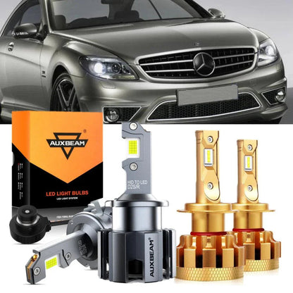 Kit d’ampoules LED feux de route/croisement pour Mercedes-Benz CL65 AMG avec phares HID 2005–2009 – NOVADOMIO
