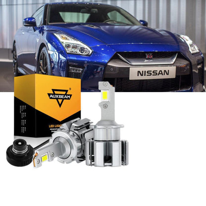 Kit d’ampoules LED feux de route/croisement D2S H9/H11 F-16 Plus série 29 000 lm pour Nissan GT-R 2009–2014 – vue 10