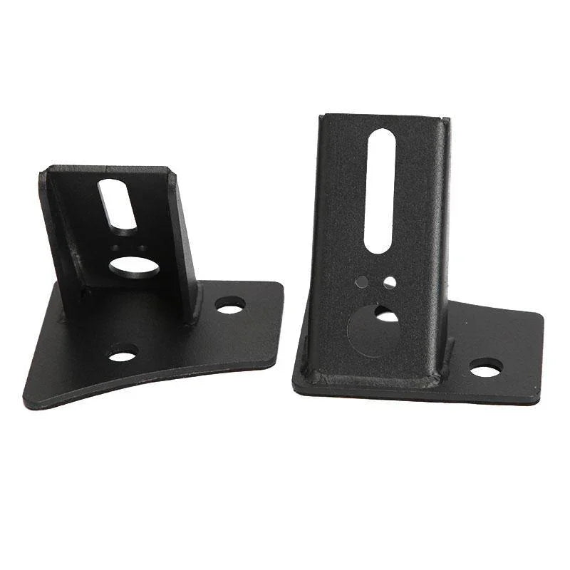 2pcs noir A-Pillar Light Lower Windshield Hinge Mounting Brackets Projecteurs LED compacts pour 2007-2017 Jeep Wrangler JK