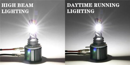 H15 Ampoules de phare LED 70 W 14 000 lm feux de route Daytime Running 6 500 K blanc froid – 2 ampoules – vue 2 – NOVADOMIO