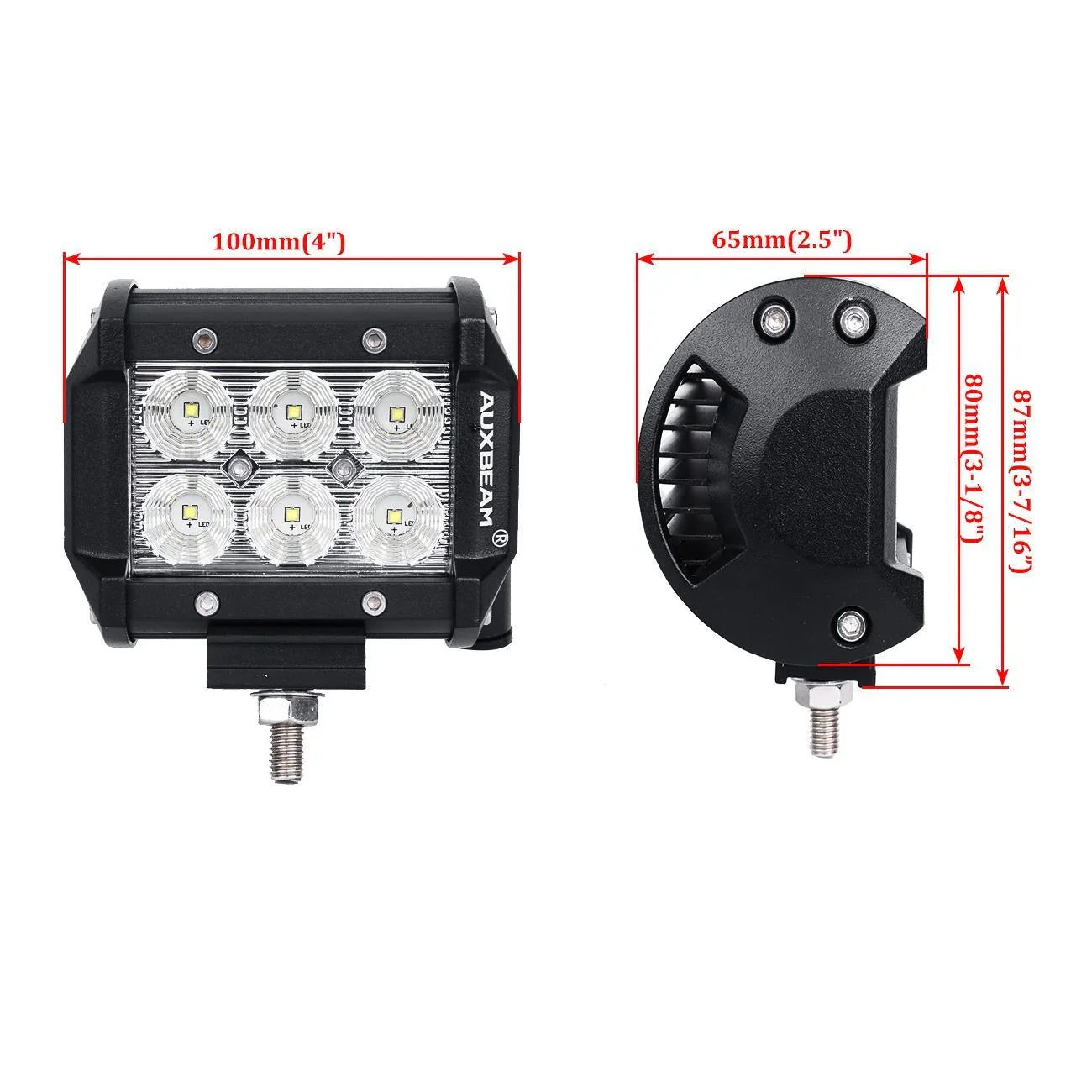 4" Classic-SM série Dual Row Projecteurs LED compacts 6000K blanc Spot/Flood pour SUV ATV UTV Trucks Pickup Boat – vue 10