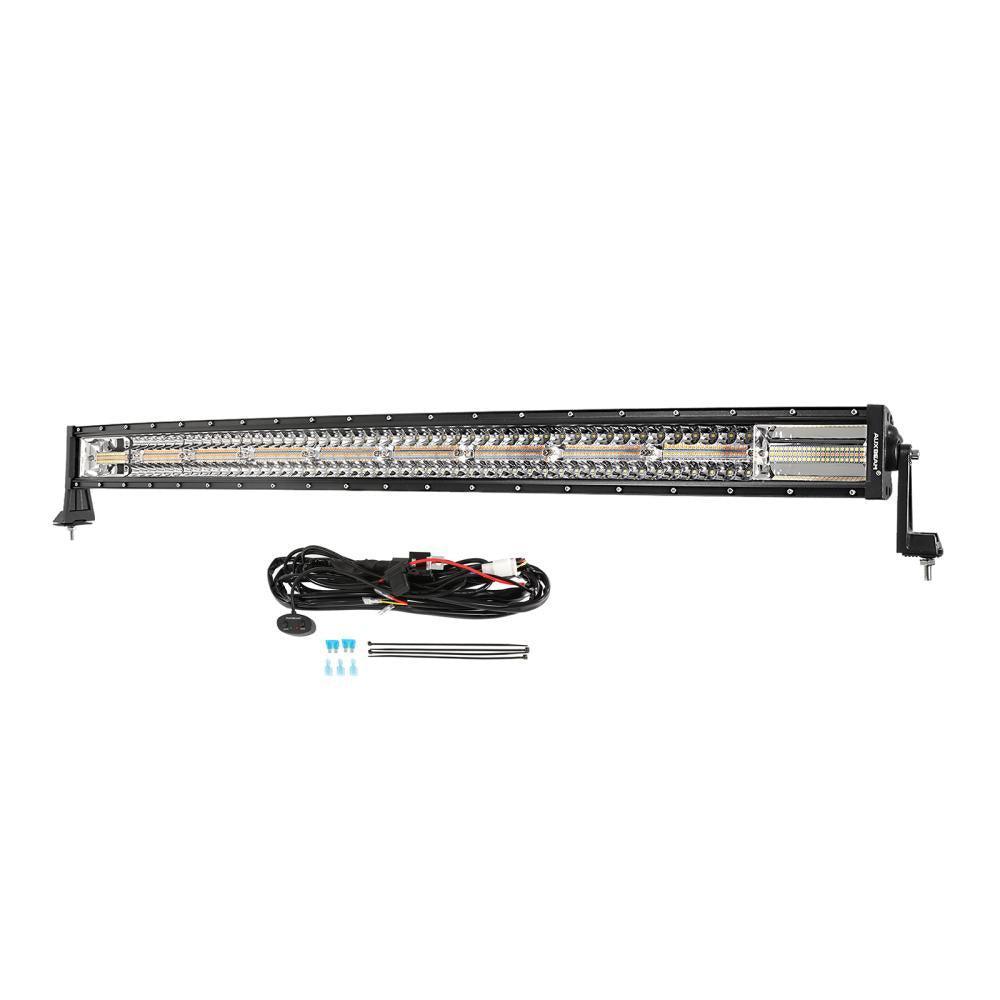 6 Modes série 42 Inch blanc&orange Curved Off Road Barres LED – vue 14