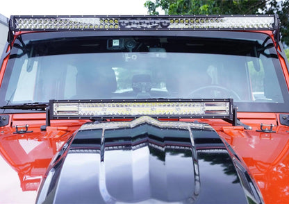 52″ 5D-PRO Barres lumineuses&pare-brise supports de montage pour Jeep Wrangler JK 2007~2017 – vue 4 – NOVADOMIO