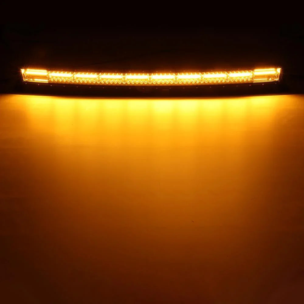 6 Modes série 42 Inch blanc&orange Curved Off Road Barres LED