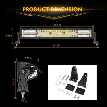 6 modes série orange et blanc Barres LED – vue 8 – NOVADOMIO
