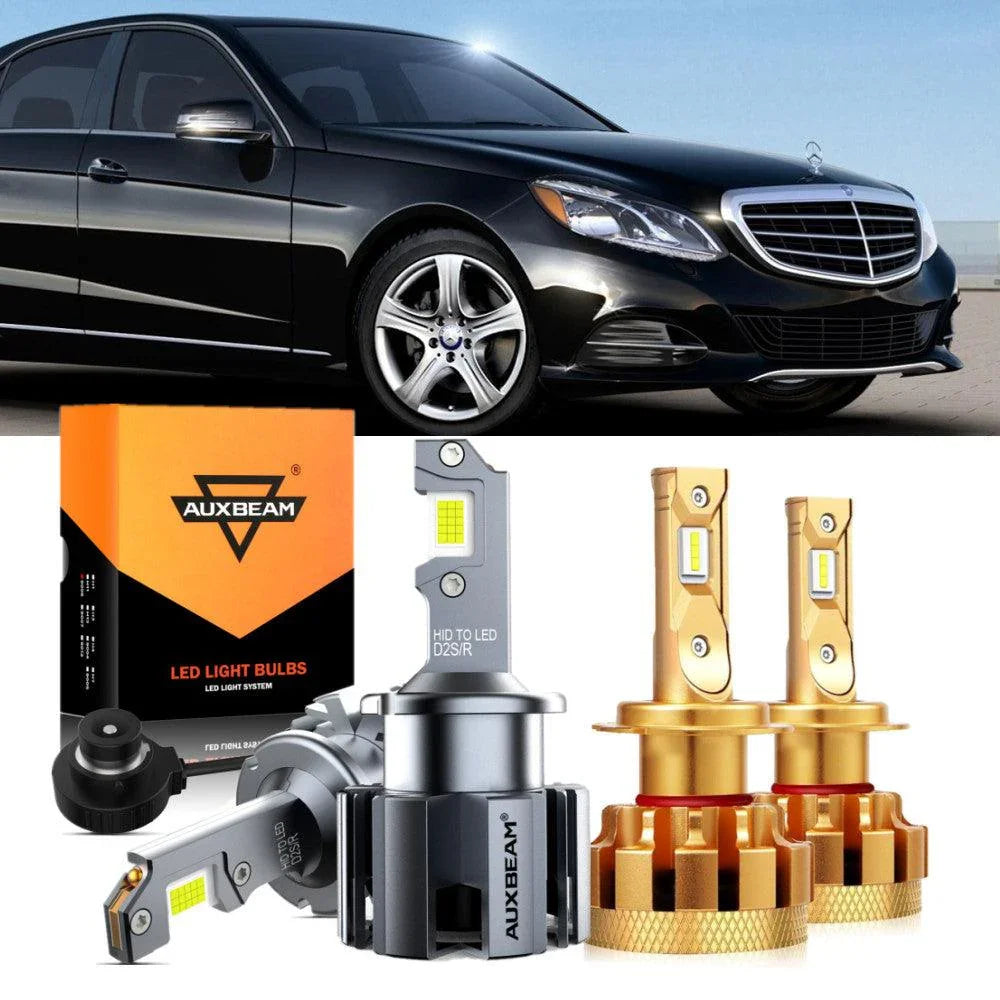 pour 2006-2007 Mercedes-Benz E350 avec HID headlamps Ampoules LED High Low Beam Bundle