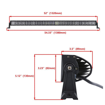 52″ 5D-série droit Barres LED&pare-brise supports de montage pour Jeep Wrangler JK 2007~2017 – vue 6 – NOVADOMIO