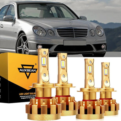Kit d’ampoules LED feux de route/croisement F-16 Plus série CAN-bus intégré pour Mercedes-Benz E63 AMG avec phares halogènes