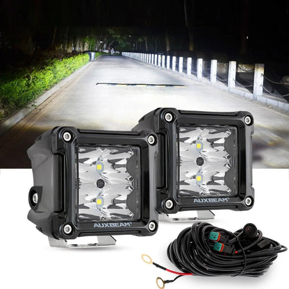 3″ 40 W projecteurs LED compacts Spot/Flood cadre multicolore avec faisceau électrique pour Jeep – vue 19 – NOVADOMIO