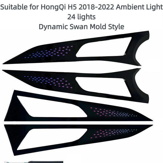 Panneaux LED d’ambiance Hongqi H5 C100 2018–2022 – Dynamic Swan – photo 1