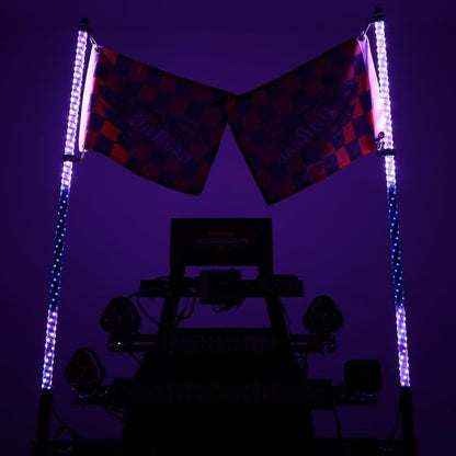 3FT/4FT LED RGB fouets LED & arrière Pillar mât lumineux supports d’éclairage Combo pour Can-Am Maverick X3 – vue 14