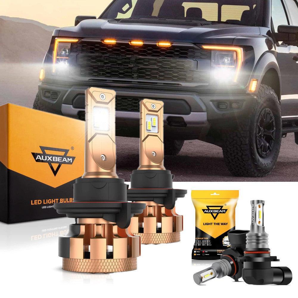 pour FORD F150 F250 F350 F-16 Plus série H13 Built-in Canbus Automotive Grade 14000LM Ampoules LED High Low Beam Bundle – vu…