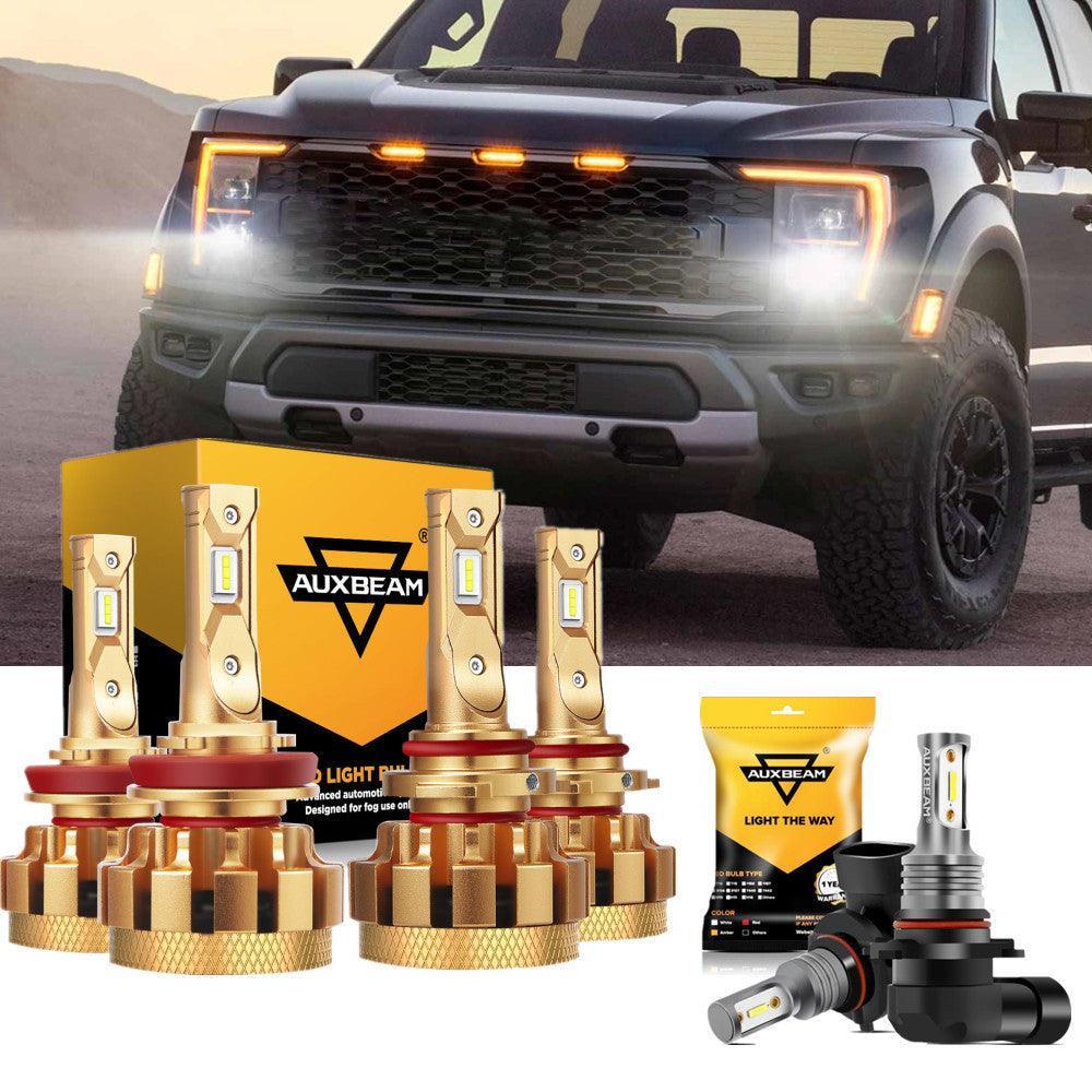 pour 2015-2020 FORD F150 F-16 Plus série 9005+H11 Built-in Canbus Automotive Grade 28000LM Ampoules LED High Low Beam Bundle…