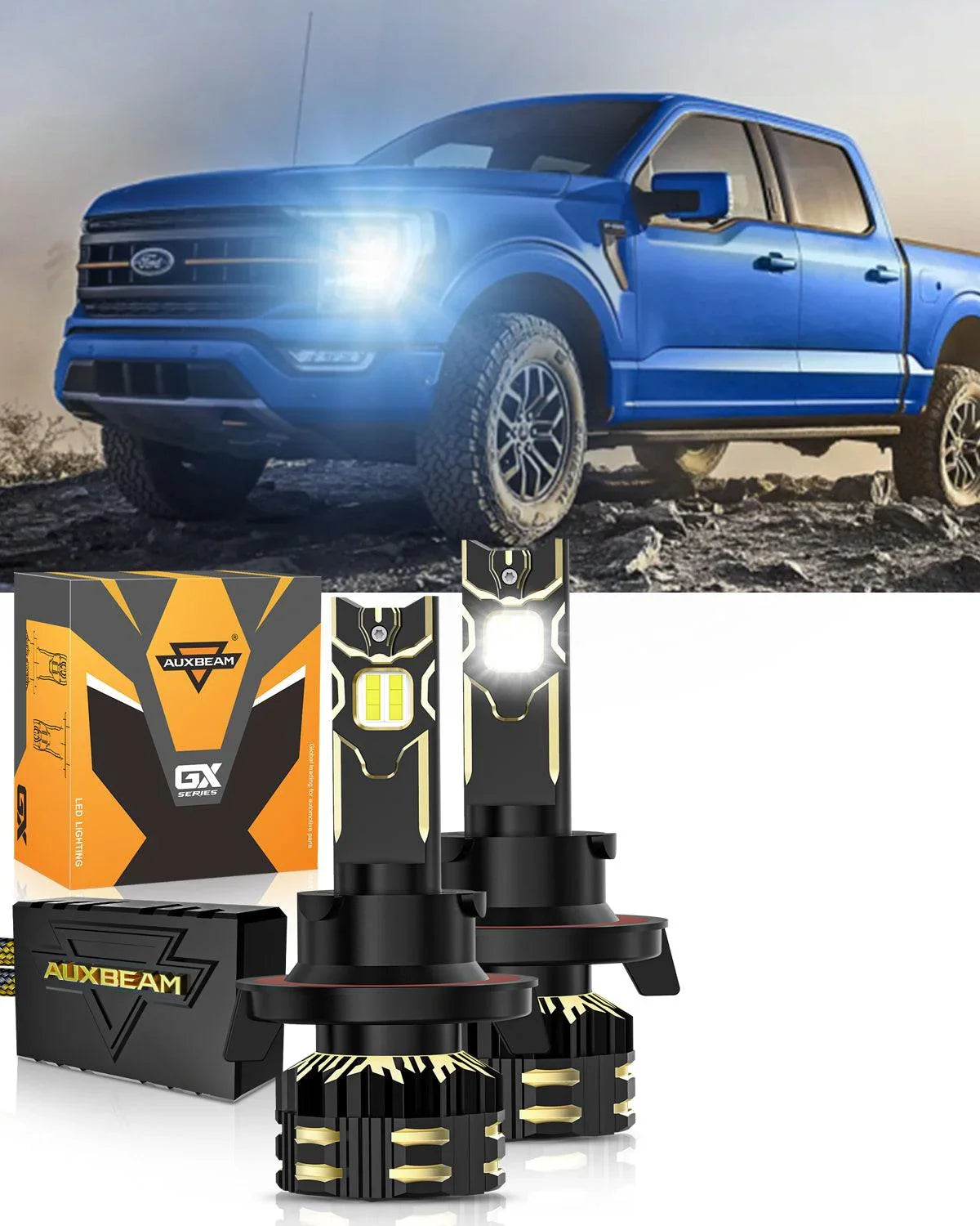pour 2013-2014 Ford F-150 H13 Ampoules de phare LED – vue 13