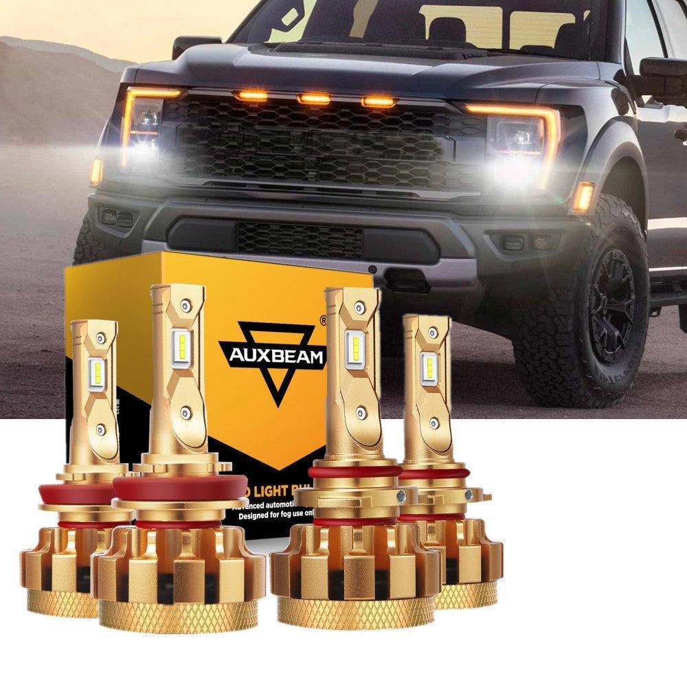pour 2015-2020 FORD F150 F-16 Plus série 9005+H11 Built-in Canbus Automotive Grade 28000LM Ampoules LED High Low Beam Bundle…