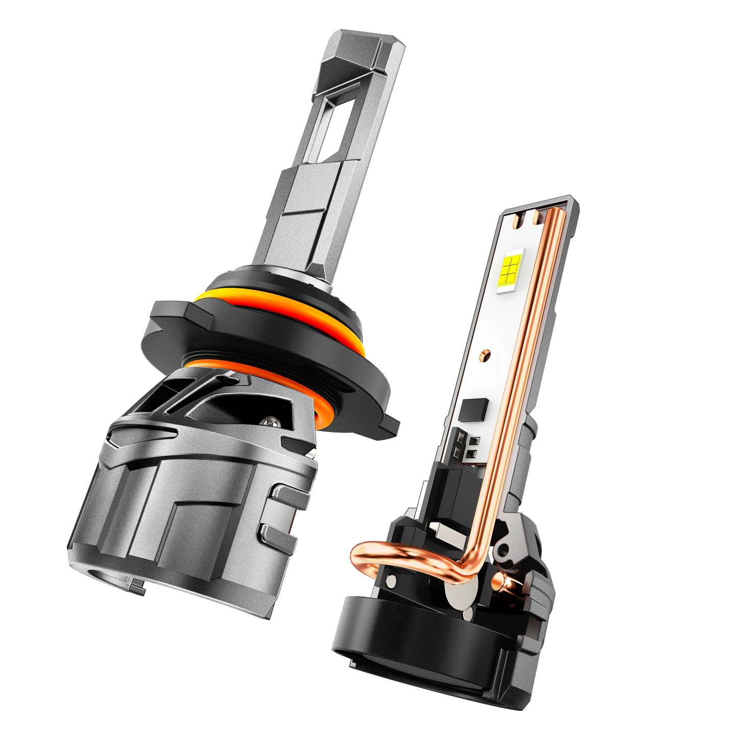 9005/HB3 Ampoules de phare LED 100W 22000LM F18 série 1:1 format compact 6500K blanc froid – 2 ampoules – vue 4
