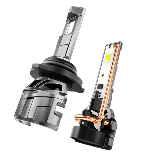9005+9006 Ampoules de phare LED 100W 22000LM F18 série 1: 1 format compact 6500K blanc froid – 4 ampoules – vue 2 – NOVADOMIO
