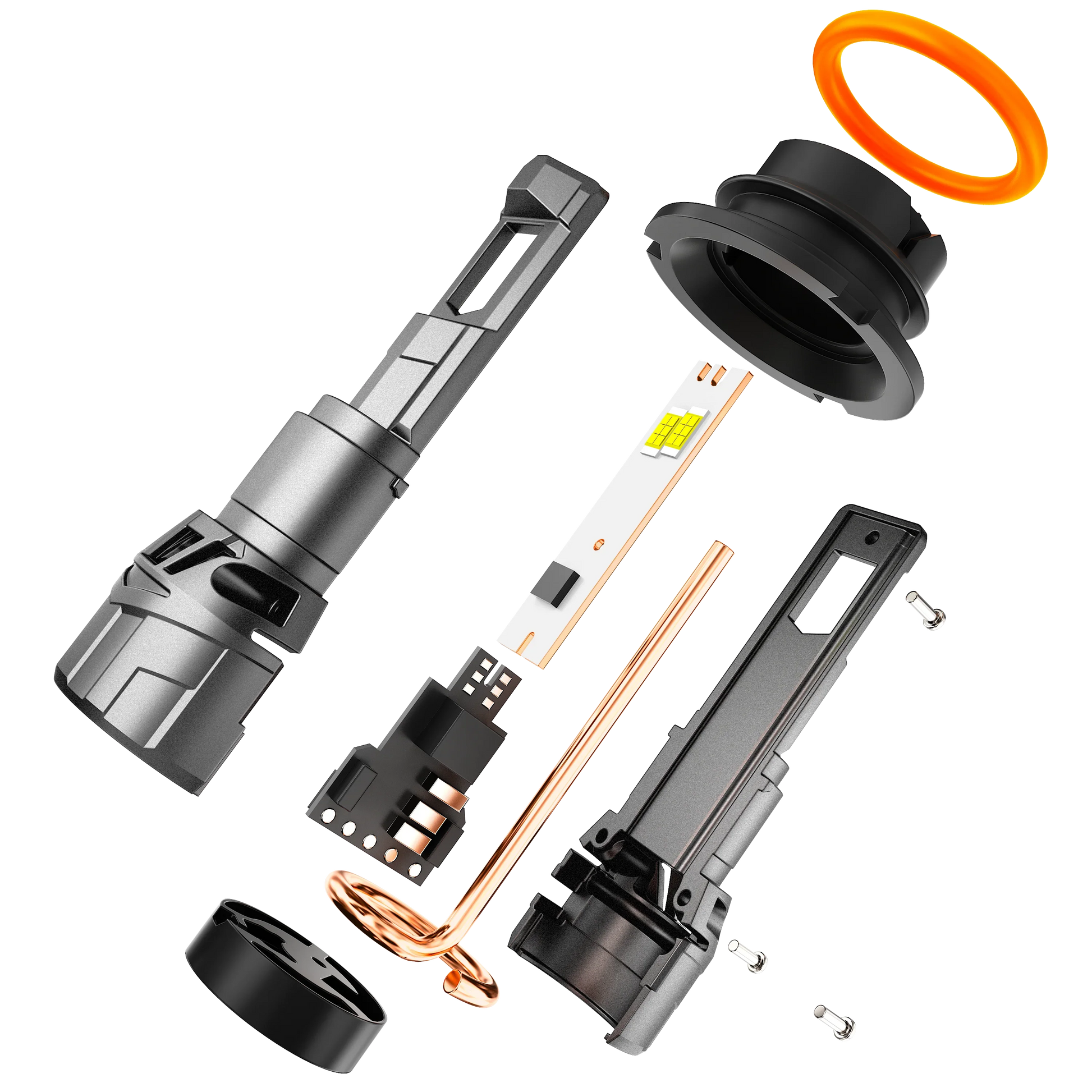 9007/HB5 Ampoules de phare LED 100W 22000LM F18 série 1:1 format compact 6500K blanc froid – 2 ampoules – vue 3