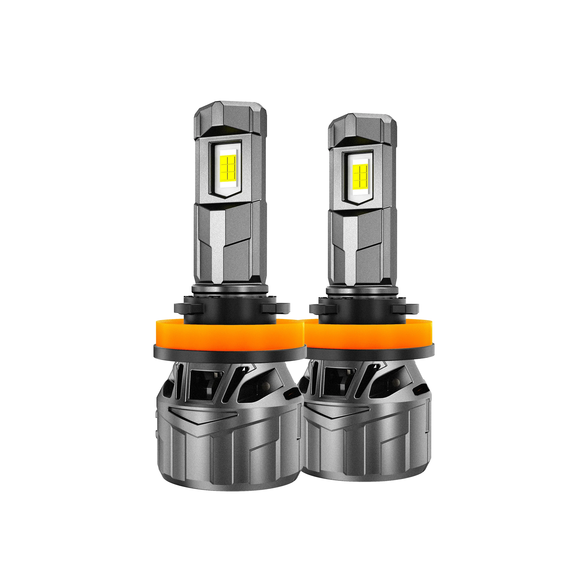 H11+H11 Ampoules de phare LED 100W 22000LM F18 série 1:1 format compact 6500K blanc froid – 4 ampoules – vue 7