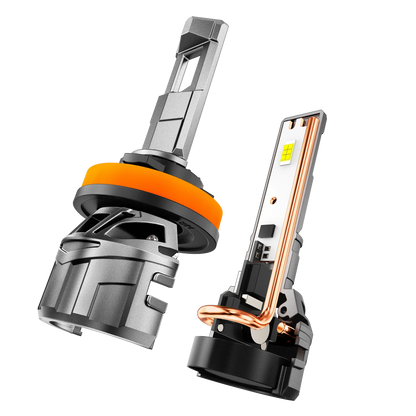 H11+H11 Ampoules de phare LED 100W 22000LM F18 série 1: 1 format compact 6500K blanc froid – 4 ampoules – vue 4 – NOVADOMIO