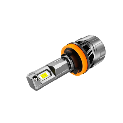 H11+H11 Ampoules de phare LED 100W 22000LM F18 série 1: 1 format compact 6500K blanc froid – 4 ampoules – vue 3 – NOVADOMIO