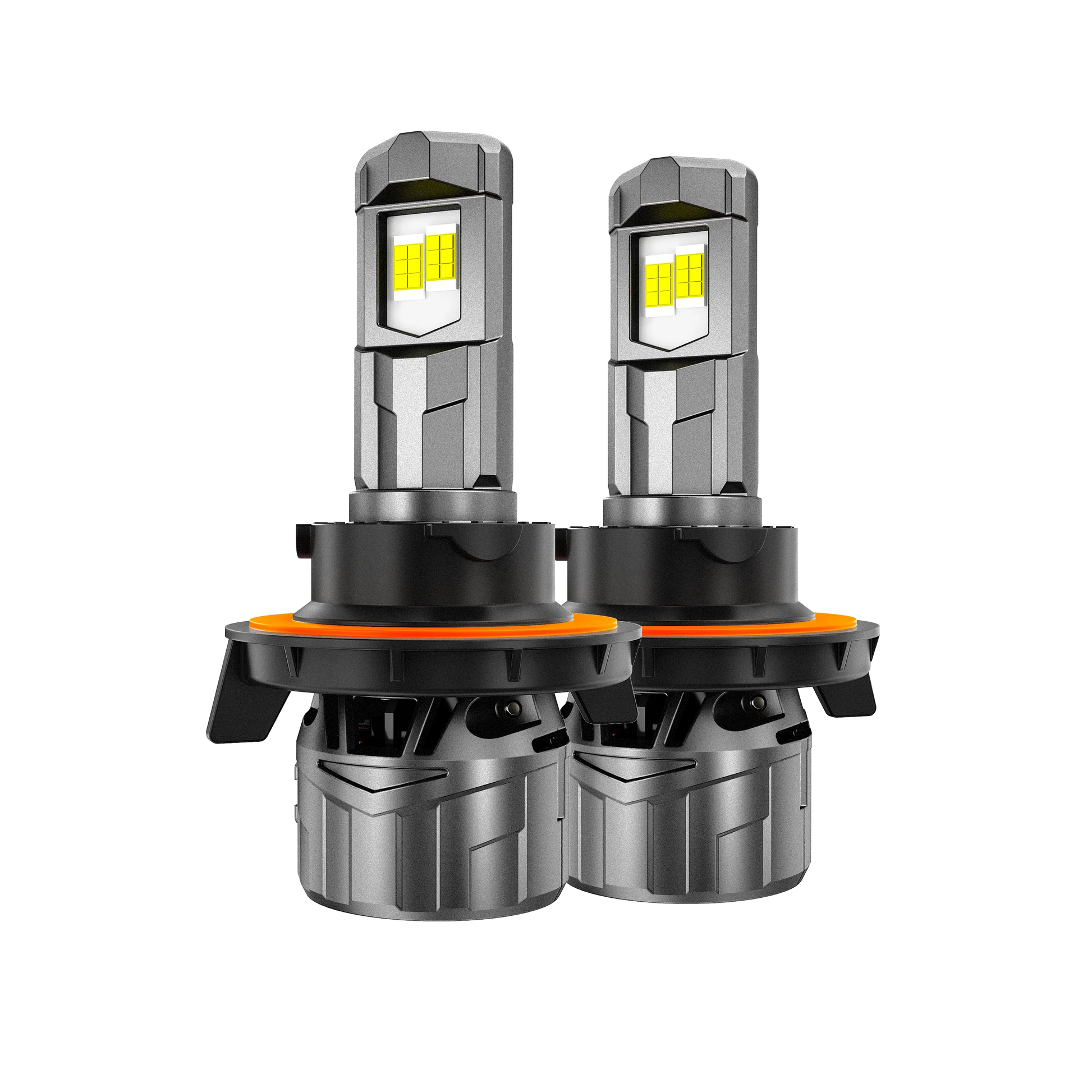 H13/9008 Ampoules de phare LED 100W 22000LM F18 série 1:1 format compact 6500K blanc froid – 2 ampoules – vue 7