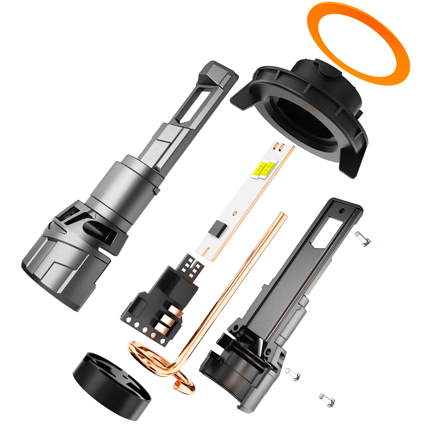 H13/9008 Ampoules de phare LED 100W 22000LM F18 série 1:1 format compact 6500K blanc froid – 2 ampoules – vue 5