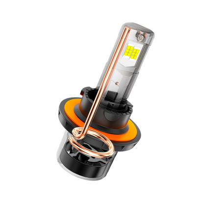 H13/9008 Ampoules de phare LED 100W 22000LM F18 série 1: 1 format compact 6500K blanc froid – 2 ampoules – vue 9 – NOVADOMIO