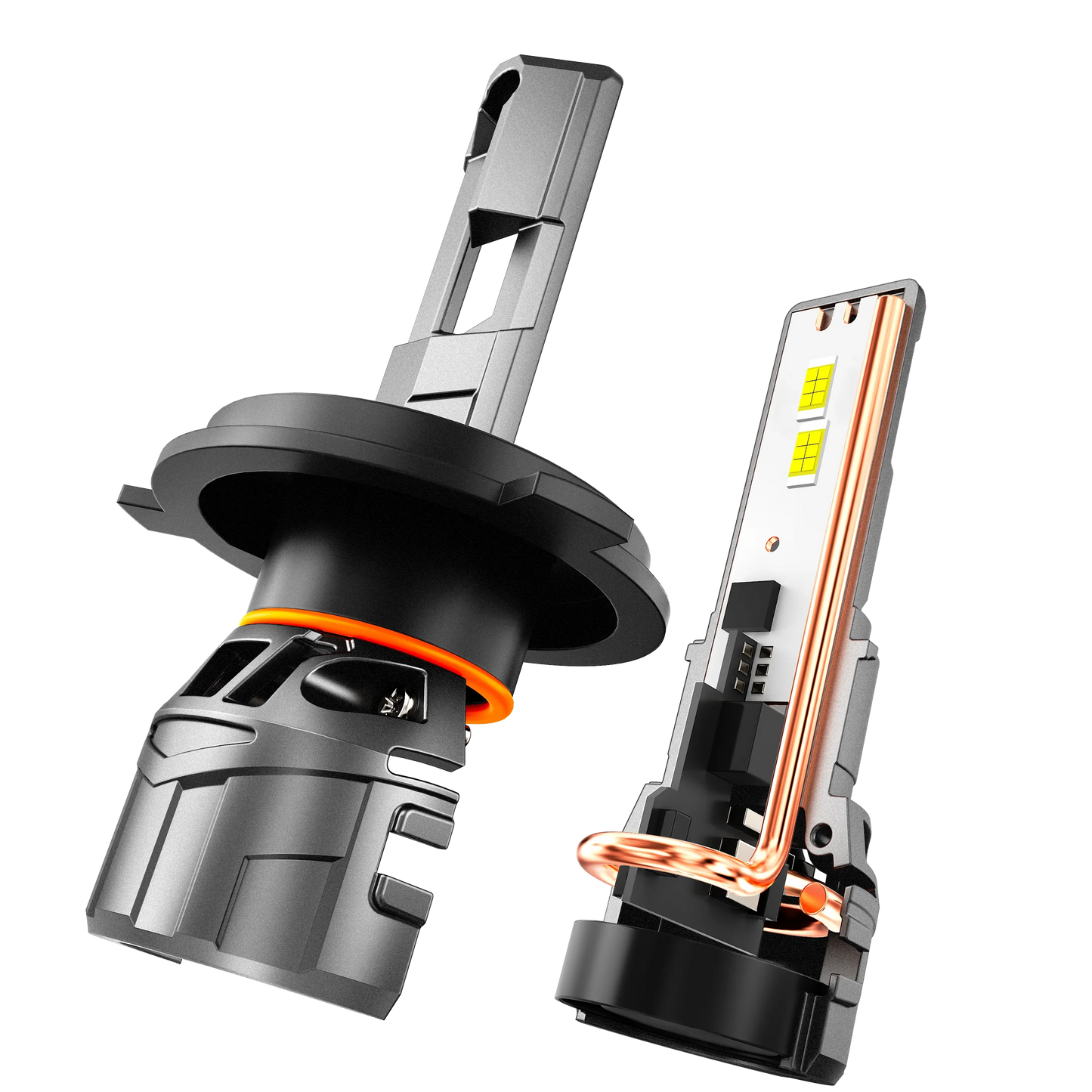H4/9003 Ampoules de phare LED 100W 22000LM F18 série 1:1 format compact 6500K blanc froid – 2 ampoules – vue 12