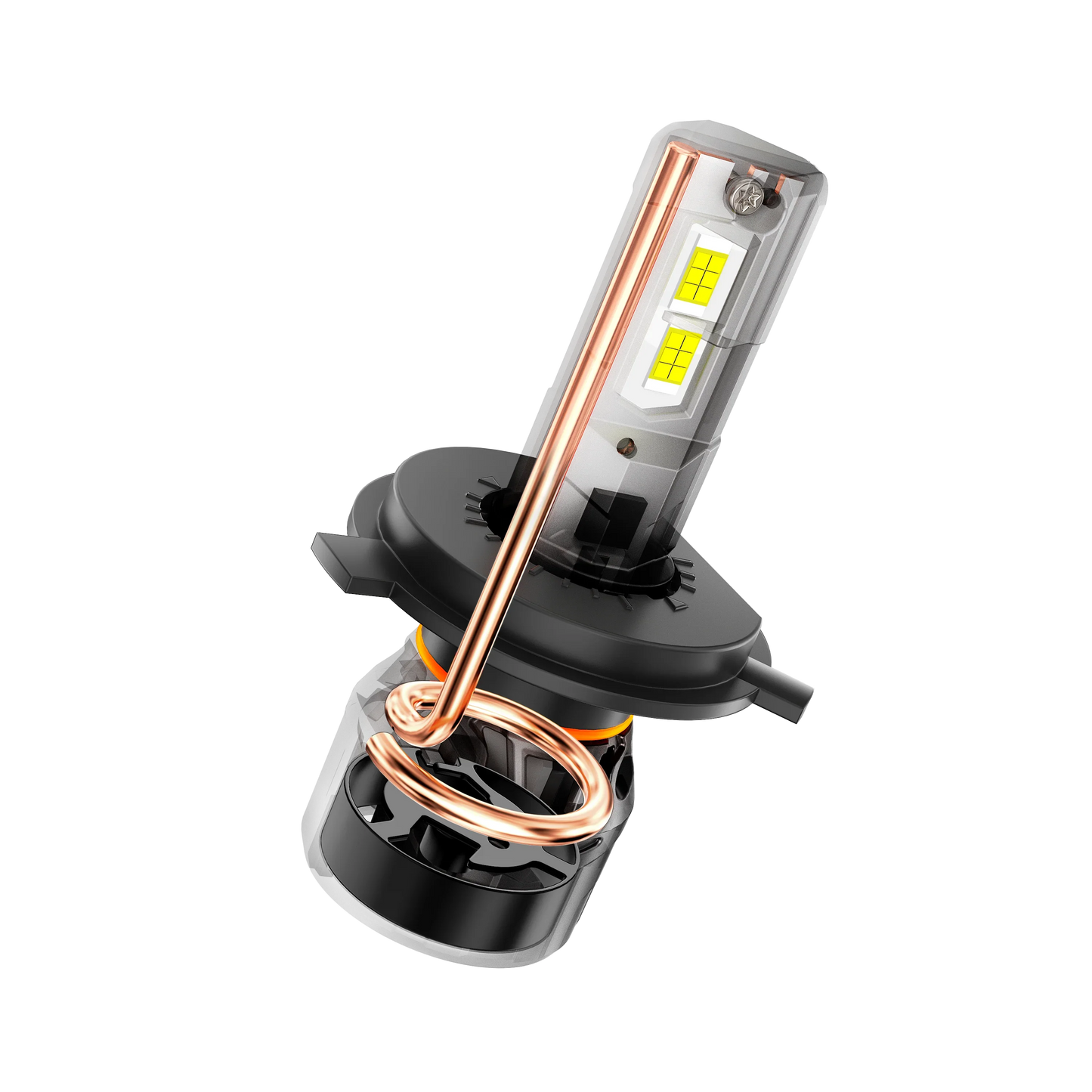 H4/9003 Ampoules de phare LED 100W 22000LM F18 série 1:1 format compact 6500K blanc froid – 2 ampoules – vue 5