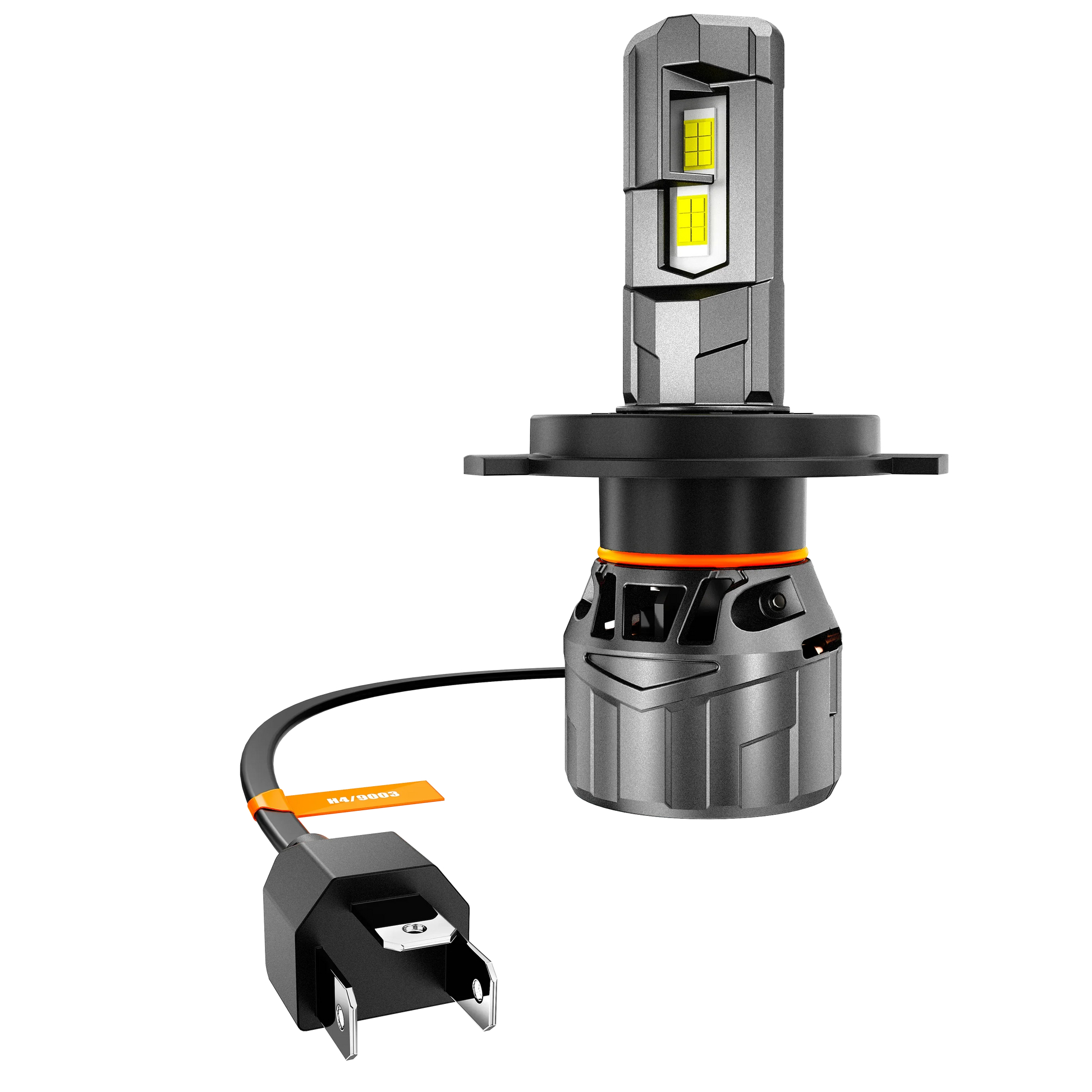 H4/9003 Ampoules de phare LED 100W 22000LM F18 série 1:1 format compact 6500K blanc froid – 2 ampoules – vue 4
