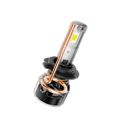 H7 Ampoules de phare LED 100W 22000LM F18 série 1: 1 format compact 6500K blanc froid – 2 ampoules – vue 4 – NOVADOMIO
