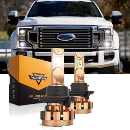 Kit d’ampoules LED feux de route/croisement F-16 Plus série H13 CAN-bus intégré 14 000 lm pour Ford F250 Super Duty 2005–2020