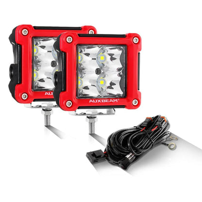 3″ 40 W projecteurs LED compacts Spot/Flood cadre multicolore avec faisceau électrique pour SUV ATV UTV camions pick-up