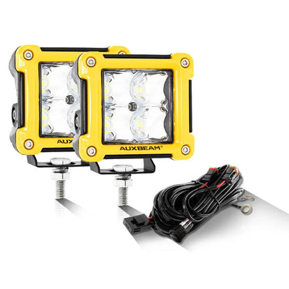 3″ 40 W projecteurs LED compacts Spot/Flood cadre multicolore avec faisceau électrique pour SUV ATV UTV camions pick-up